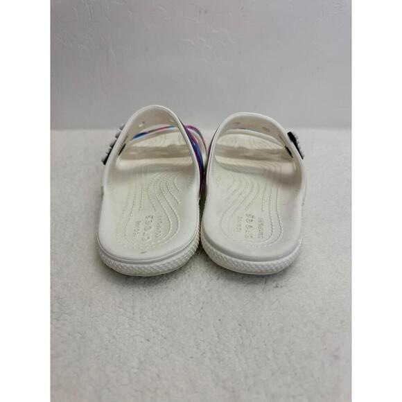 Crocs Multicolor Tie Dye Slide Sandals Colorful‎ Pattern Unisex Size M4 W6 - Picture 3 of 6